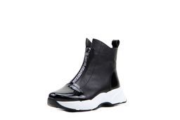 Ботинки EDART 330.L.2021w.black+lacq/мех