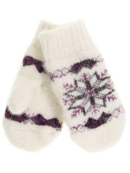 Варежки детские круговые Снежика и орнамент 0518-4