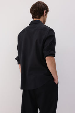 Camisa en mezcla de lino Regular Fit - H&m фото 8