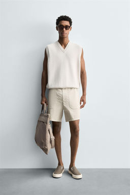 COTTON KNIT WAISTCOAT