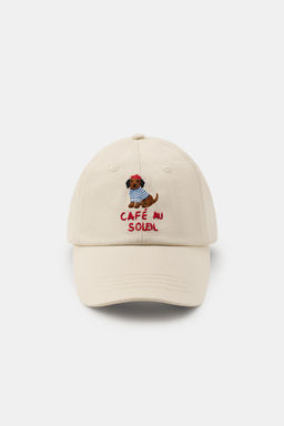 GORRA BORDADOS TEXTO TECKEL / Arena - Zara фото 3