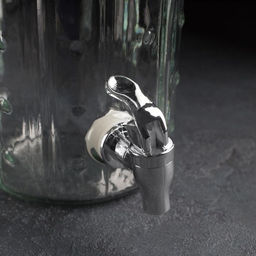 Диспенсер для напитков стеклянный «Тропики», 4 л, 21×22×29 см, цвет прозрачный