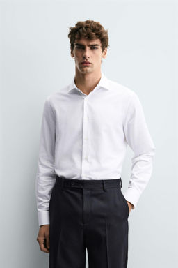 REGULAR FIT TEXTURED SHIRT - Zara фото 2