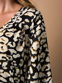 Платье 0060-23а черный с коричневым - Aquarell фото 9