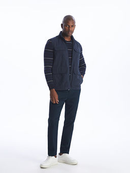 Standart Kal?p Dik Yaka Erkek Yelek