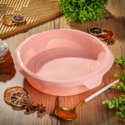 Форма для запекания силикон, 25.5х6.5 см, круглая, розовая, Daniks, Savory, Y4-4968 (396047)