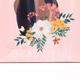 Пакет ламинированный Ты красивая, радужная голография, ML 23 х 27 х 11,5 см - Дарите счастье фото 4