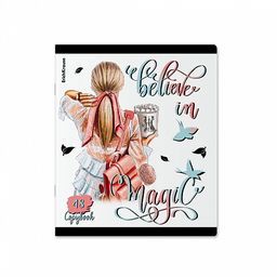 Цена за 5 шт. Тетрадь общая ученическая ErichKrause Fashion Girl, 48 листов, клетка, ламинация soft-touch+выборочный УФ-лак, доп.лист_MIX-PACK  фото 4