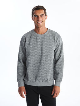 Bisiklet Yaka Uzun Kollu Erkek Sweatshirt - Waikiki фото 3