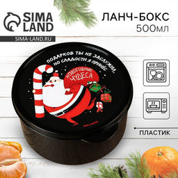 Ланч - бокс новогодний Новогодние чудеса, 500 мл
