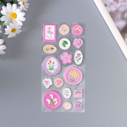 Наклейка для творчества «Печать. Привет счастье», 22×10 см