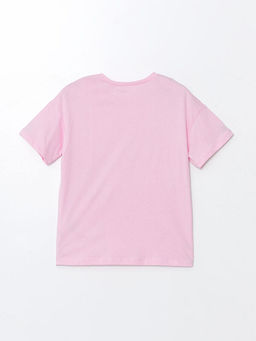 Bisiklet Yaka Bask?l? K?sa Kollu K?z ?ocuk Pijama Tak?m?