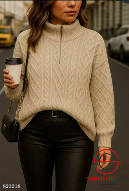 Свитер женский на полузамке - Bruno фото 5