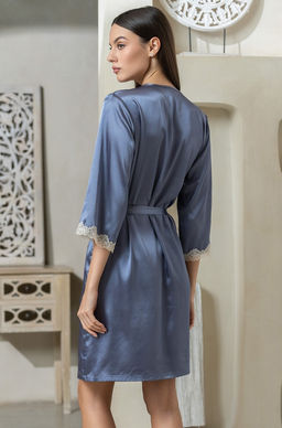 Короткий халат Mia-Mella с рукавами 3/4 - Mia-amore фото 10