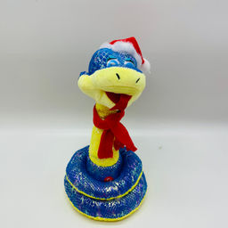 Мягкая игрушка Змея музыкальная в шапке и шарфе 26 см - Storyland фото 6