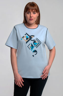 Арт. 31114 Футболка женская 50-58 - 5+3 фото 2