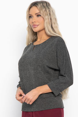 Джемпер трикотажный Претти (темно-серая) Б14993-50М