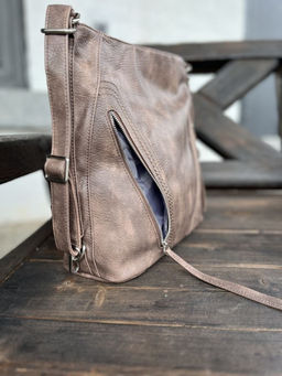 Женская сумка-рюкзак из эко кожи 9902 Кофе - Kenguluna фото 6