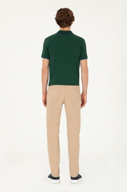 Мужские брюки песочного цвета из парусины - U.s. polo assn фото 4