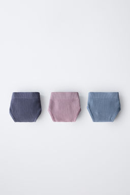 8-14 YEARS/ THREE-PACK OF SEAMLESS WAFFLE-KNIT BRIEFS - Zara фото 5