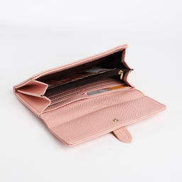 Кошелёк на кнопке, цвет розовый - Simaland фото 4