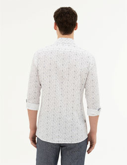 Lacivert Slim Fit Uzun Kollu G_mlek - Pierre cardin фото 5