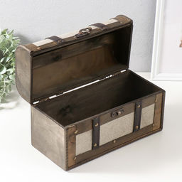 Шкатулка для украшений «Сундук. Женевра», дерево, 30×14×17.5 см