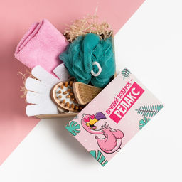 Набор подарочный «Этель. Релакс», полотенце 30×60 см, мочалка, щётка