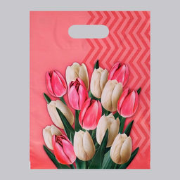 Цена за 50 шт. Пакет Диана полиэтиленовый с вырубной ручкой, МИКС, 50 мкм, 30?40 см