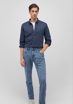 Lacivert Orme Gomlek