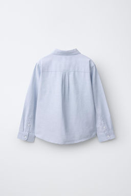 CAMISA BOLSILLO OXFORD / Celeste - Zara фото 2