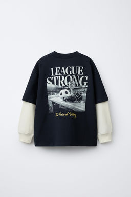 DOUBLE-SLEEVE FOOTBALL T-SHIRT - Zara фото 8