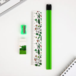 Подарочный набор С 23 февраля! Танк, линейка, карандаши, точилка и ластик