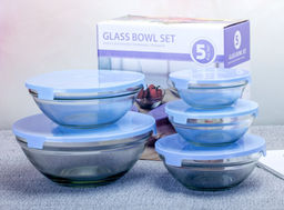 Салатник 5 штук с крышками / W80805 /уп 16/* - ГалеонТрейд фото 2