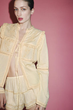 LIMITED EDITION LACE EMBROIDERED BLOUSE