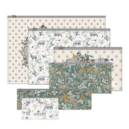 Цена за 1 шт. Набор из 6 zip-пакетов пластиковых ErichKrause® Natural Life, ассорти (A4, B5, C6, Travel, 230x70mm, Card Size)  фото 2