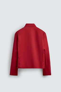 COTTON HERRINGBONE OVERSHIRT - Zara фото 9