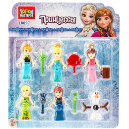 Фигурки для конструкторов ГОРОД МАСТЕРОВ "Холодное сердце. Принцессы" 6шт. (180897-ZH, 380206) в коробке