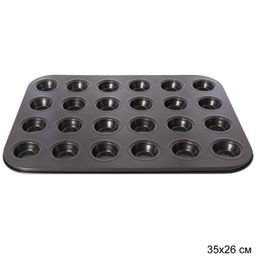 Форма для выпечки 24 ячейки 35х26 см/d=3,5;h=1/ FDV24 /уп 60/металл/0,305 - ГалеонТрейд фото 3