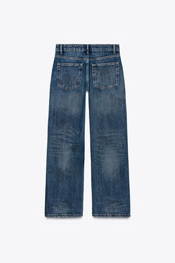 MID-RISE WIDE-LEG TRF JEANS - Zara фото 6