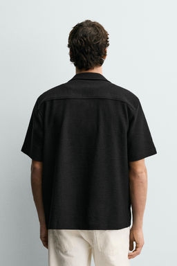 CAMISA JACQUARD RIZO / Negro - Zara фото 3
