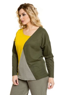 Лонгслив 1003 хаки - Novita фото 2