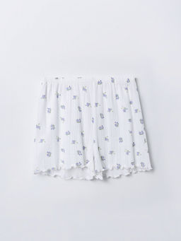 Комплект домашний женский белый с цветочным принтом - Mark formelle фото 7