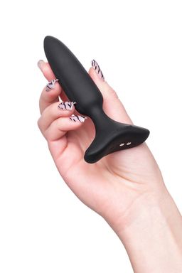 Анальная втулка LOVENSE Hush 2 (XS), силикон, черная, 12,1 см