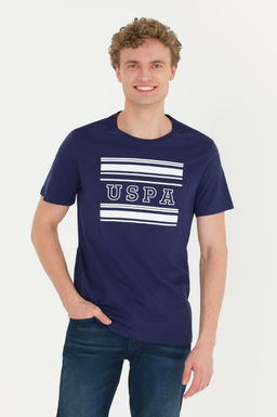 Erkek Lacivert Bisiklet Yaka Ti__rt