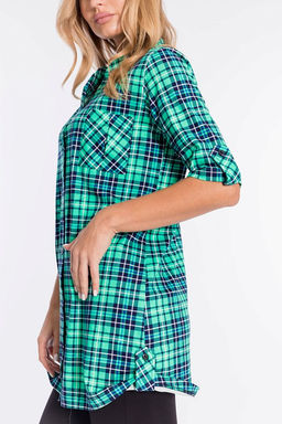 Рубашка М320117г Клетка - Елена фото 6