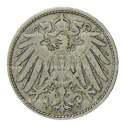 Монета 10 пфеннигов 1900 года E Германия