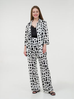 Рубашка из штапеля удлиненная белая - Odis фото 12