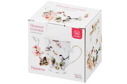 Кружка 300 мл 12*8,5*10,5 см Певчие птички на ножке, NEW BONE CHINA - Elan gallery фото 10