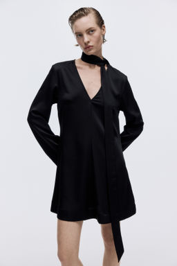 Vestido de sat?n con fular - H&m фото 3